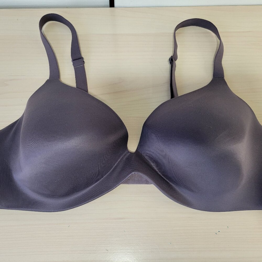 VICTORIA'S SECRET Lined Semi Underwire Convertible Dark Grey Bra sz 38C NWOT